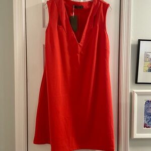 Orange sheath dress